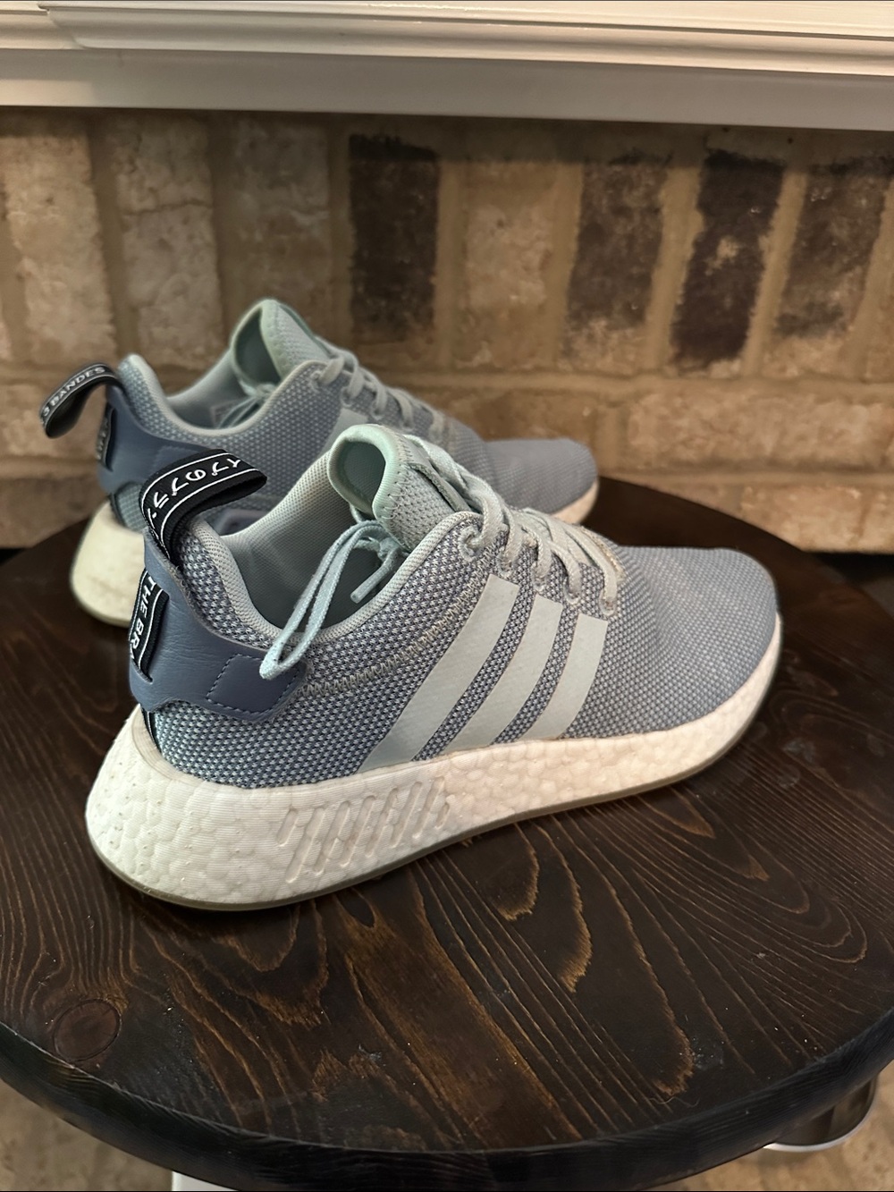Adidas Women’s NMD R2 Boost in Steel Blue